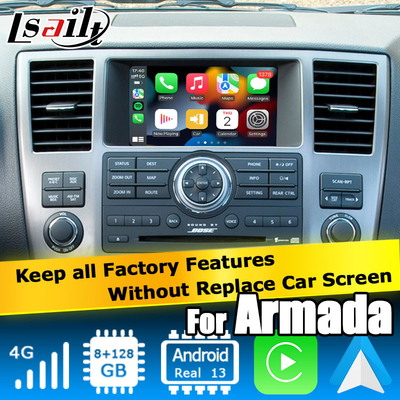 Nissan Armada TA60 Fabrik-Stil Android Multimedia-Video-Schnittstelle, unterstützen Sie drahtlose Carplay Android Auto