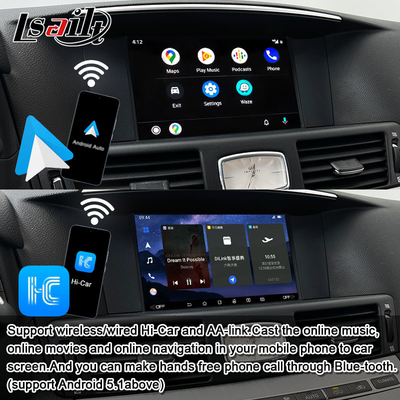 8G Qualcomm Android Multimedia-Schnittstelle für Infiniti Q70 M45 M25 2010- Wireless CarPlay Box, Android Auto, NetFlix