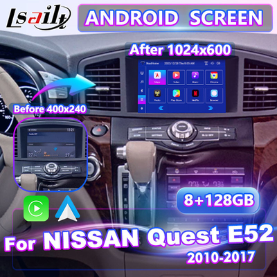 Lsailt 8 Zoll Android Multimedia Carplay Schnittstellenbildschirm für 2011-2017 Nissan Quest E52