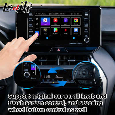 Toyota Harrier Venza Android 13 Multimedia-Videooberfläche 2019-derzeit drahtloses Carplay Android Auto