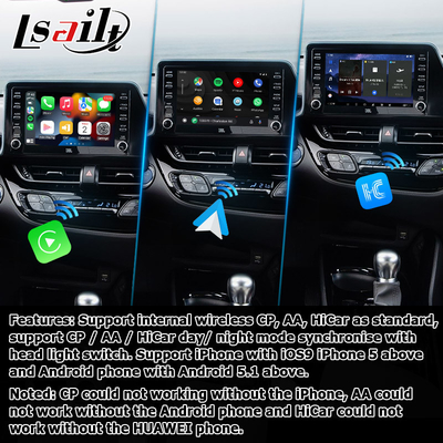Toyota C-HR CHR Android 13 Multimedia-Schnittstelle mit drahtlosem Android Auto Carplay