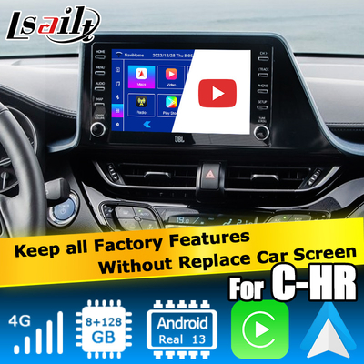 Toyota C-HR CHR Android 13 Multimedia-Schnittstelle mit drahtlosem Android Auto Carplay