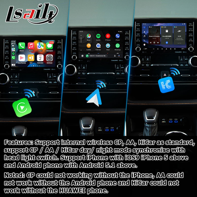 Auto-Video-Schnittstelle drahtlose Carplay Android Auto Android 13 TOYOTA Highlander