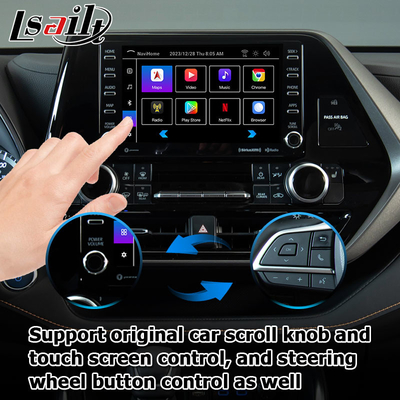 Auto-Video-Schnittstelle drahtlose Carplay Android Auto Android 13 TOYOTA Highlander