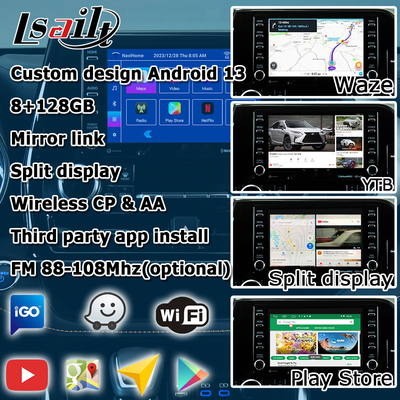 Auto-Video-Schnittstelle drahtlose Carplay Android Auto Android 13 TOYOTA Highlander