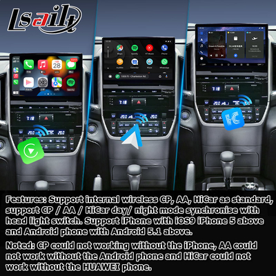 Auto Android 13 Navigationsbox für Toyota LC200 GXR Fujitsu Einheit Carplay waze youtube Rückansicht usw.