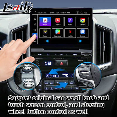 Auto Android 13 Navigationsbox für Toyota LC200 GXR Fujitsu Einheit Carplay waze youtube Rückansicht usw.