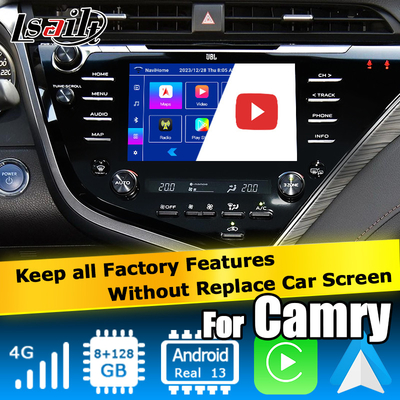 Selbstvideoschnittstelle Toyota Camry Bluetooth Wifi USB Carplay Android des Bildschirm-