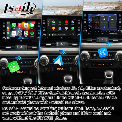 8+128GB Android 13 Carplay Android-Schnittstelle für Toyoat RAV4 2019 bis heute Touch N Go 3