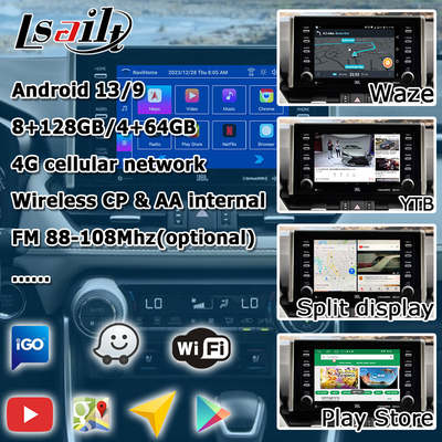8+128GB Android 13 Carplay Android-Schnittstelle für Toyoat RAV4 2019 bis heute Touch N Go 3