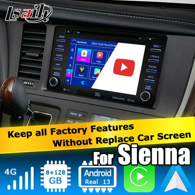 Android 13 Carplay Android Video-Schnittstelle Auto Box für Toyota Sienna