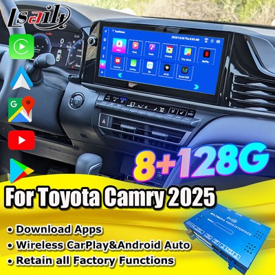 Android 13 Multimedia-Video-Schnittstelle für Toyota Camry 2025 Sienna RAV-4 OEM Retrofit Infotainment Modul inklusive YouTube, NetFlix, Google Play