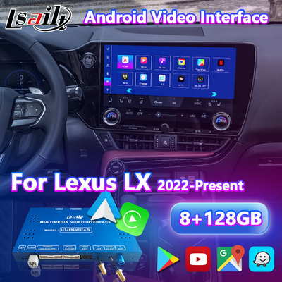 Lsailt Android Carplay Multimedia Video-Schnittstelle für 2022-Gegenwärtige Lexus LX LX500d LX600 LX700h
