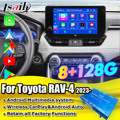 Android 13 Android Infotainment-Schnittstelle für Toyota RAV-4 2023-Crown, Alphard, Harrier OEM Bildschirm-Upgrade mit Android Multimedia System, YouTube