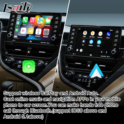 Lsailt Android 13 Video-Schnittstelle für Toyota Camry 2018-2021 RAV-4, Sienna OEM-Bildschirm-Upgrade mit Android-Multimedia-System inklusive YouTube, NetFlix
