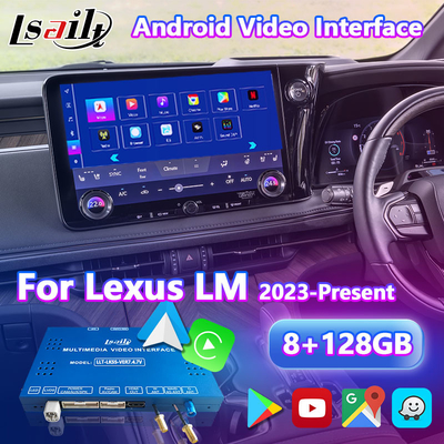 Lsailt Android Carplay Multimedia Video-Schnittstelle für 2023-Gegenwärtige Lexus LM LM350h LM500h