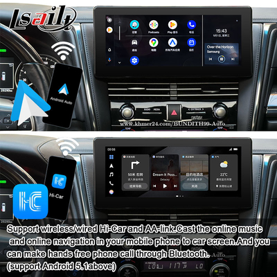 Android 13 Lexus Video-Schnittstelle OEM Bildschirm-Upgrade für LM350 LM500H NX RX ES Retrofit Kits enthalten YouTube, NetFlix,Wireless CarPlay