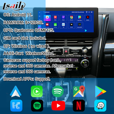 Android 13 Lexus Video-Schnittstelle OEM Bildschirm-Upgrade für LM350 LM500H NX RX ES Retrofit Kits enthalten YouTube, NetFlix,Wireless CarPlay