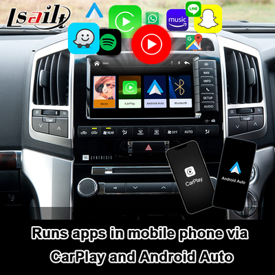 Plug and Play Apple CarPlay-Schnittstelle für Land Cruiser 200 2013-2021 Mehrsprachige, 360-Punkte-Kamera, Rückwärtskamera Unterstützung