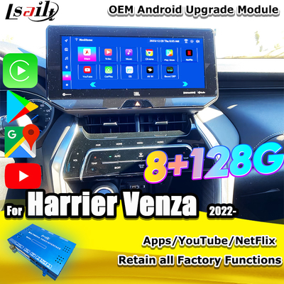 Lsailt OEM Android Upgrade Modul für Harrier Venza Toyota 2022-12.3 Zoll Android Multimedia-Schnittstelle mit YouTube, NetFlix