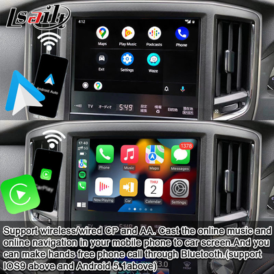 Lsailt Wireless Apple CarPlay-Schnittstelle für Crown S210 2013-2016 AWS210 GRS210 GWS214 GWS215 Majesta Athlete Royal Saloon Unterstützung Rückwärtskamera, Android Auto