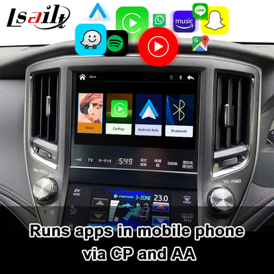 Lsailt Wireless Apple CarPlay-Schnittstelle für Crown S210 2013-2016 AWS210 GRS210 GWS214 GWS215 Majesta Athlete Royal Saloon Unterstützung Rückwärtskamera, Android Auto
