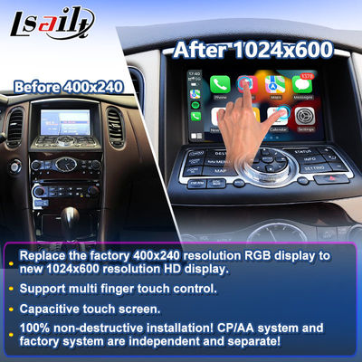 Lsailt Android Auto Carplay Bildschirm für 2007-2017 Infiniti EX25 EX35 EX37 EX30d EX QX50