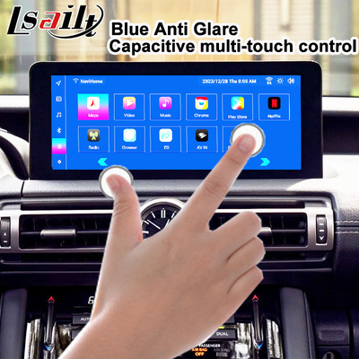 Lexus Android Bildschirm 10,25 Zoll Qualcomm 8-Kern GPS Navigation CarPlay Display für Lexus IS300 IS250 IS350 2020-2023
