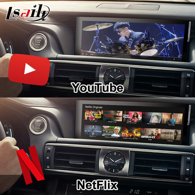 Lexus Android-Bildschirm Android 13 Multimedia Display 8 Core Qulcomm für LEXUS IS200T IS300H IS350 Unterstützung für Joysticksteuerung, YouTube, Google Play, CarPlay
