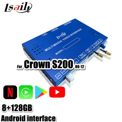 Android 13 Multimedia-Schnittstelle für Toyota Crown S200 URS206 2008-2012 Modell Android-Upgrade-Modul inklusive YouTube, NetFlix, Google Map