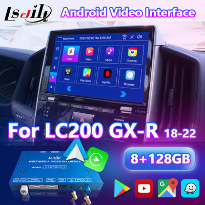 Videoschnittstelle 4+64GB Android Carplay für Note 3 des Toyota Land Cruiser-LC200 LC-GT GXR 2018-2021