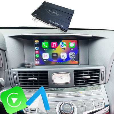 CarPlay-Schnittstelle für Infiniti Q70 Q70L M35 M45 Fuga 2009-2019, kabelloser Android Auto Adapter, Integration, Handy-Mirroring, AC-Temperatur