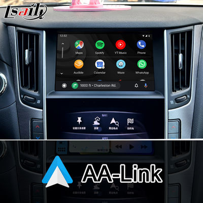 Q50 Q60 OEM Apple CarPlay Upgrade Modul Integration Handy-Spiegelung, AC-Temperaturanzeige, Google Maps, Spotify
