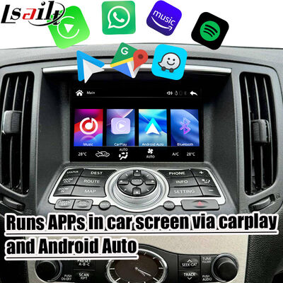 Lsailt 7 Zoll drahtloser Android Auto CarPlay-Bildschirm für Infiniti G37 G25 G35 Skyline 370GT (V36) Q40 2007-2014 HD Touch Display