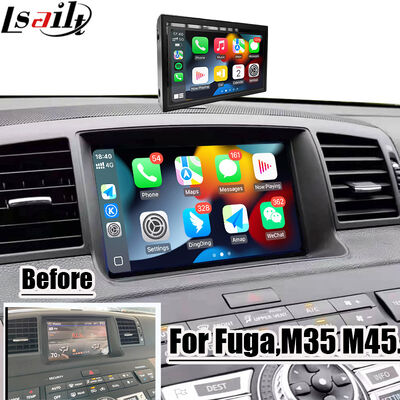Lsailt 8 Zoll CarPlay-Bildschirm für Nissan Fuga (Y50) Infiniti 350GT 2005-2008 Android Auto, Spiegelung, HD Touch Display