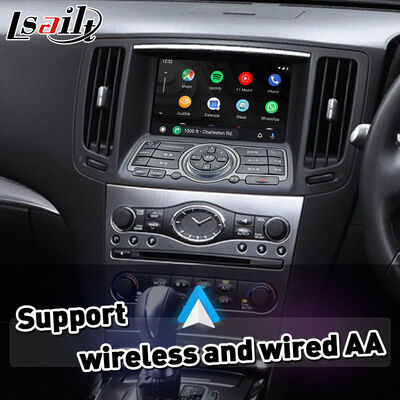 Lsailt Wireless Android Auto Carplay Interface für 2007-2014 Nissan Skyline 370GT 350GT V36
