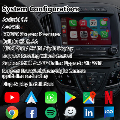Lsailt Android Navigation Video-Schnittstelle für Opel Insignia 2013-2016