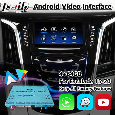 Lsait Android Navigation Multimedia Video-Schnittstelle für 2015-2020 Cadillac Escalade CUE System mit Carplay