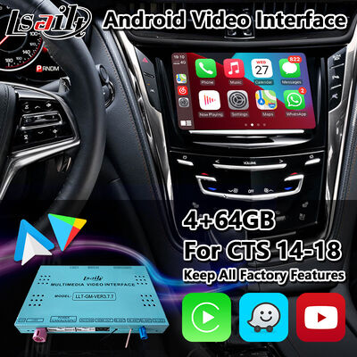 Lsailt Android Carplay Multimedia-Video-Schnittstelle für 2013-2019 Cadillac CTS CUE System