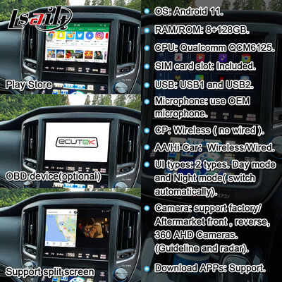 Android 13 Multimedia Video Interface für Crown S210 AWS210 GRS210 GWS214 GWS215 Majesta Athlete Royal Saloon OEM Bildschirm Upgrade mit Wireless CarPlay