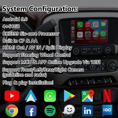 Chevrolet Silverado Android Carplay Multimedia-Schnittstelle mit drahtlosem Android Auto