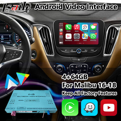 Chevrolet Malibu Android CarPlay Multimedia-Schnittstelle mit drahtlosem Android Auto Navigation