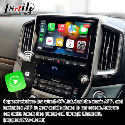 Android 13 Multimedia Video Interface für Land Cruiser LC200 VXR VX GXL Sahara V8 2013-2021 OEM Bildschirm-Upgrade mit kabellosem CarPlay, YouTube