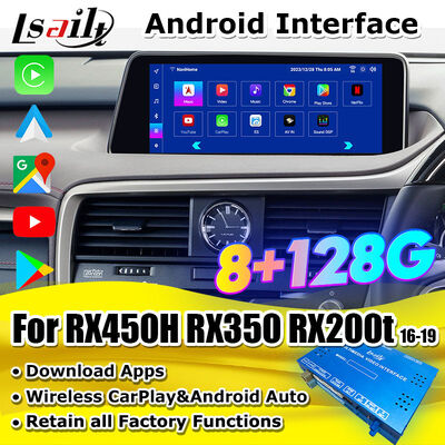 OEM Android Upgrade-Modul für Lexus RX450h, RX350 RX270 2016-2021 Integration Wireless CarPlay, Android Auto, YouTube, Netflix