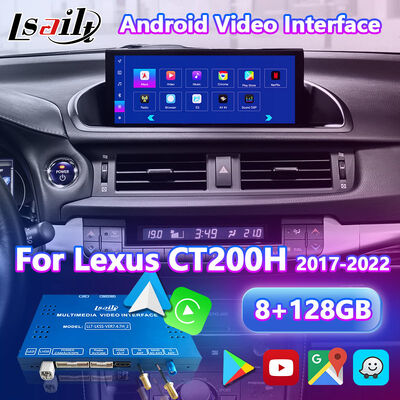 Lsailt Android Navigation Video-Schnittstelle für Lexus CT 200h FSport 2017-2022
