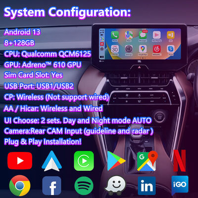 Lsailt Android Carplay Navigations-Video-Schnittstelle für das aktuelle Toyota Harrier Venza-Support-Radio-Modul