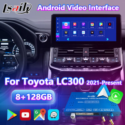 Lsailt Android Navigation Carplay Interface für 2021-2024 Toyota Land Cruiser 300 GX-R VX-R GR GR-S Sahara ZX VX LC300