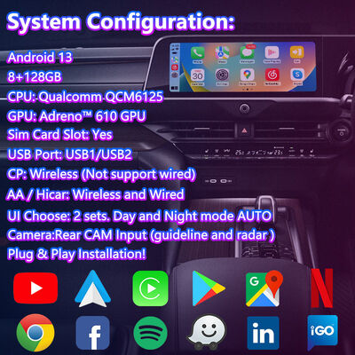 Lsailt Android Interface GPS-Navigation Box für Toyota Crown (2023-aktuell)