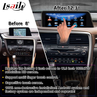Lsailt Android Multimedia Carplay Bildschirm für 2016-2019 Lexus RX RX450h RX350 RX200t RX300 RX450L RX350L