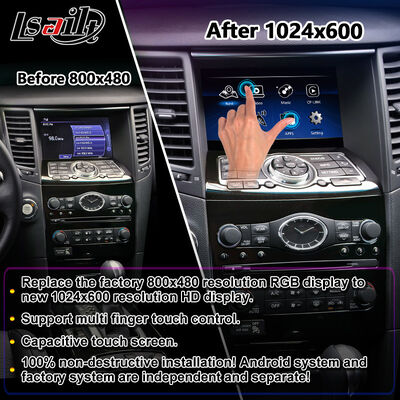 Lsailt Android Carplay Multimedia-Bildschirm für 2008–2017 Infiniti FX35 FX37 FX50 FX30D FX QX70
